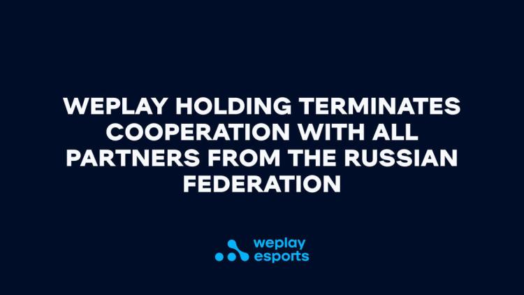 WePlay Holding kündigt alle Vereinbarungen mit Partnern aus Russland