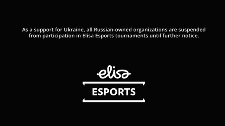 Turnierveranstalter Elisa Esports entließ alle russischen Teams von der Teilnahme