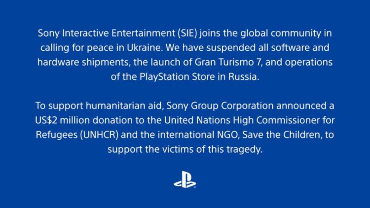 Sony setzt Lieferungen und Betrieb von PlayStation Store in Russland aus