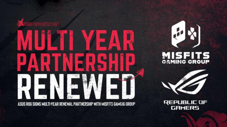 Misfits Gaming Group erneuert Partnerschaft mit Republic of Gamers