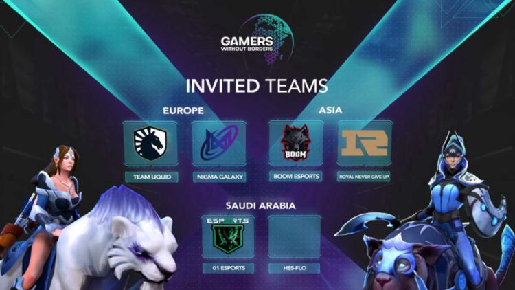 Team Liquid, Nigma Galaxy, Royal Never Give Up und BOOM Esports haben Einladungen zu Gamers Without Borders 2022 erhalten