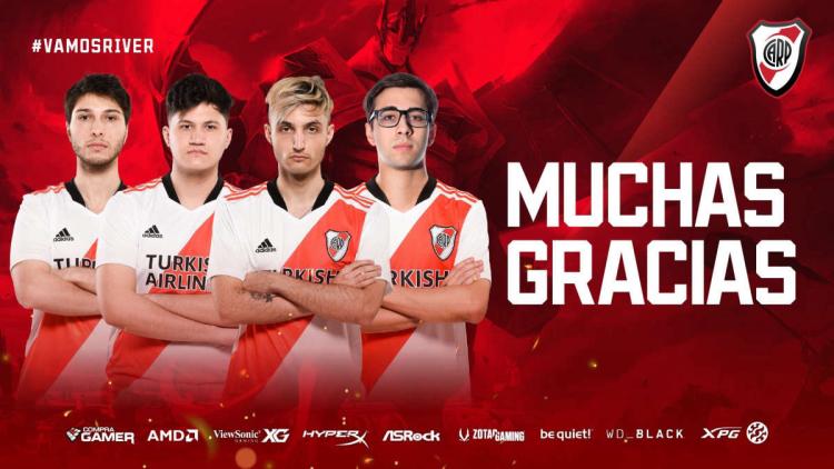 Teamaufstellung River Plate Gaming hat mehrere Spieler verlassen