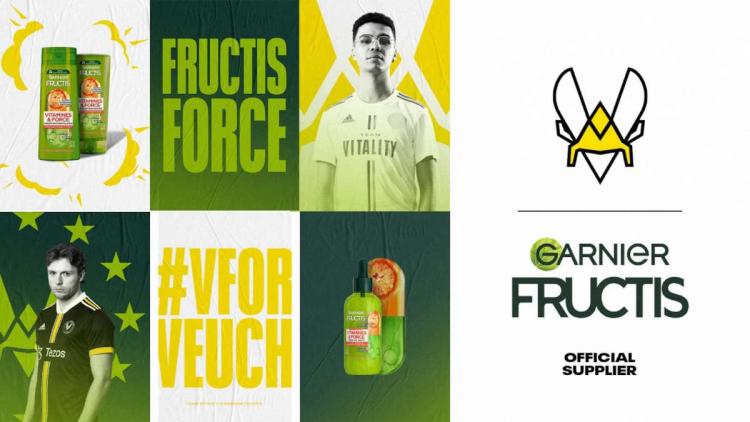 Team Vitality gab eine Partnerschaft mit Garnier Fructis bekannt