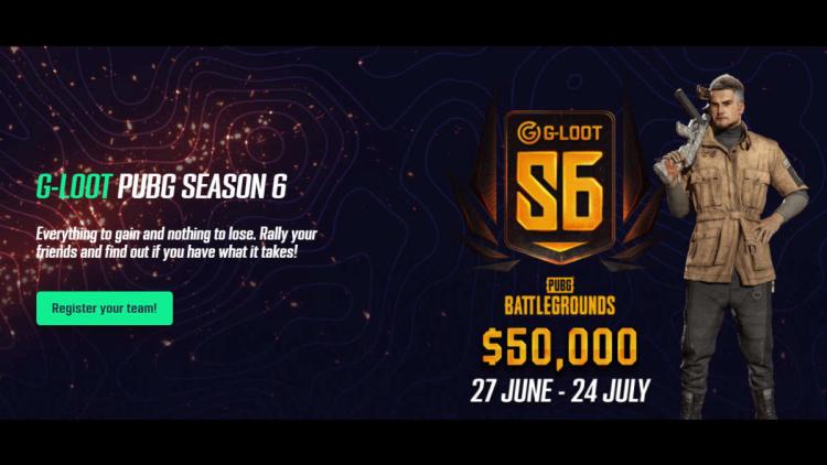 Ankündigung gemacht G-Loot PUBG Season 6