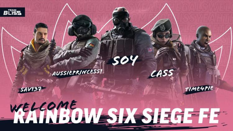 Team Bliss unterschrieb die weibliche Besetzung von Rainbow Six