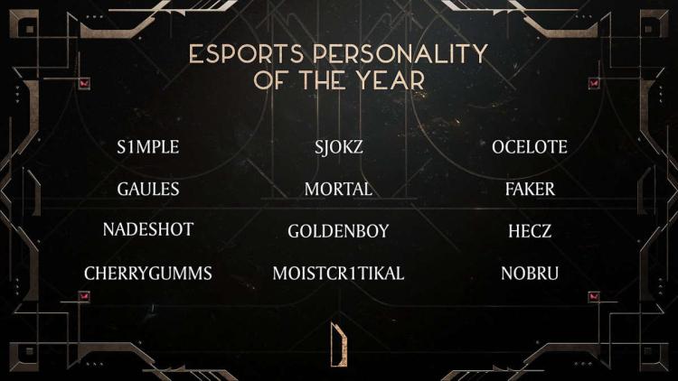 Alle Nominierten für die Esports Awards -Auszeichnung 2022 bekannt gegeben