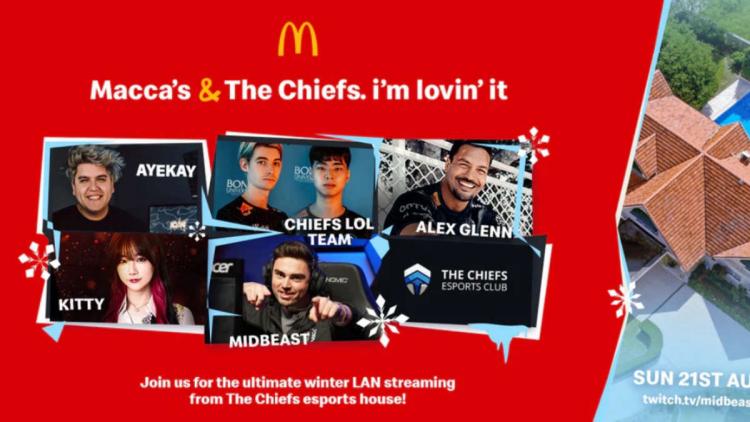 McDonald wird Partner von The Chiefs Esports Club