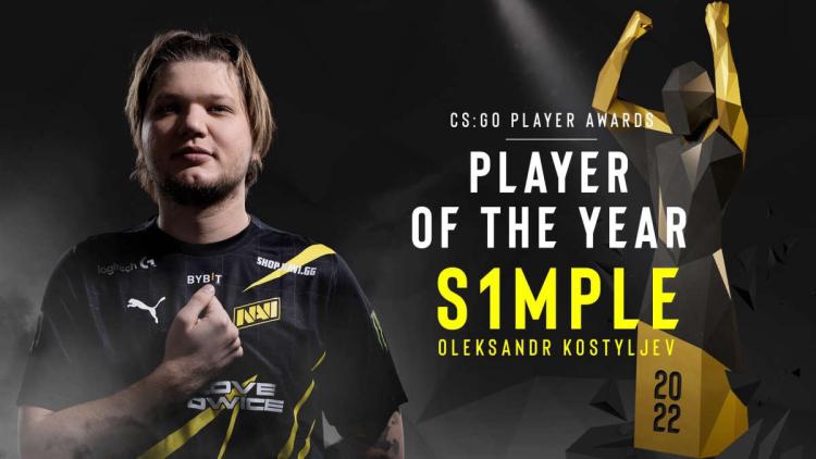 s1 mple ist ESL Spieler des Jahres 2022