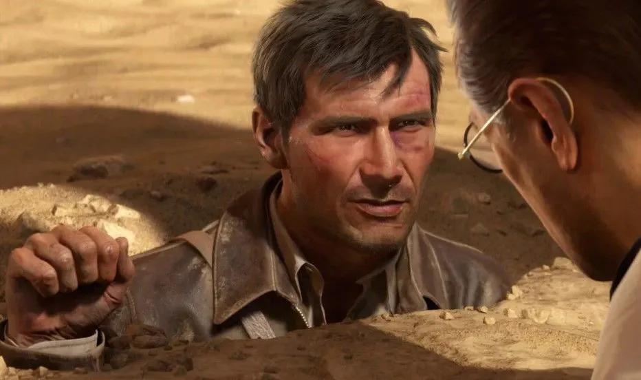 An Xbox game centered around Indiana Jones has been revealed, showcasing the resemblance of Harrison Ford