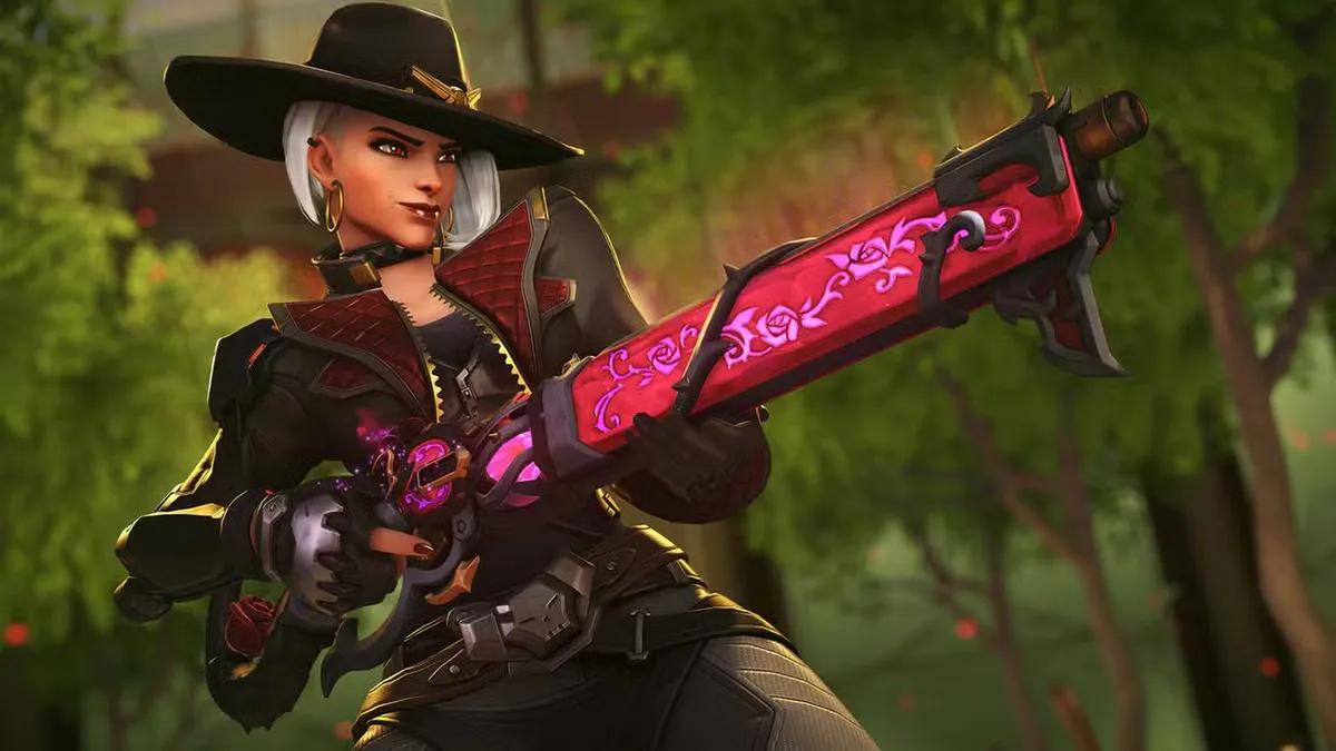 Overwatch 2's Ashe Mains machen sich bereit für den Mythic Lead Rose Weapon Skin Drop!