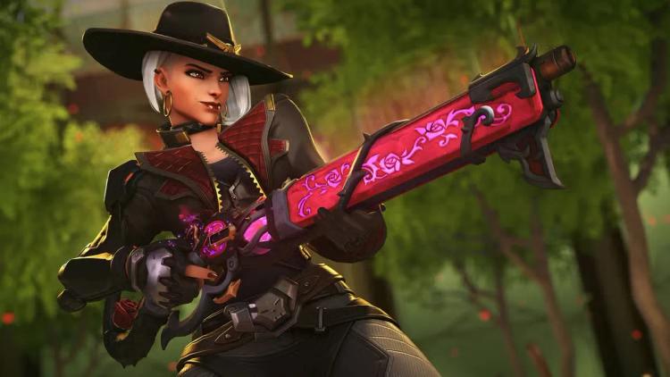 Overwatch 2's Ashe Mains machen sich bereit für den Mythic Lead Rose Weapon Skin Drop!