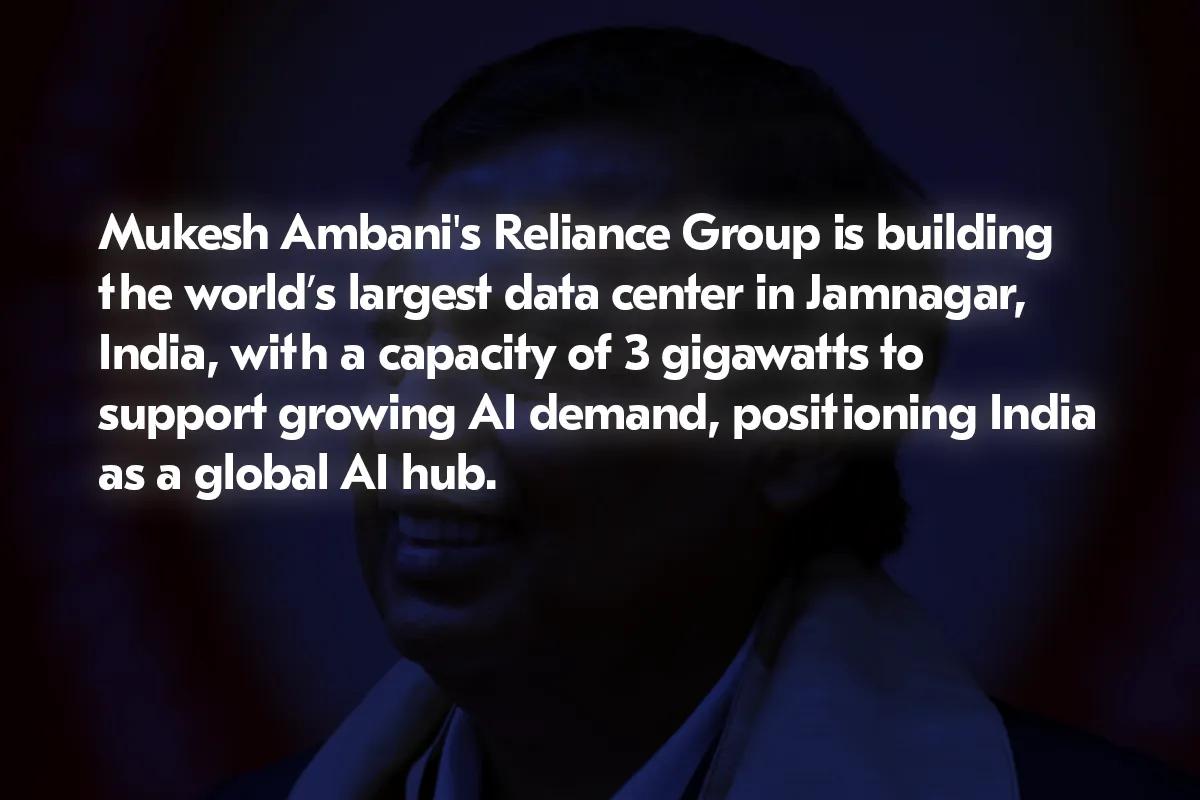 Mukesh Ambani baut das größte Datenzentrum der Welt in Indien