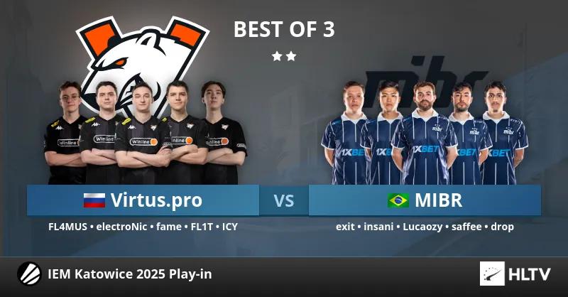 Virtus.pro sichert sich mit einem dominanten Sieg über MIBR einen Platz in der Gruppenphase der IEM Katowice 2025