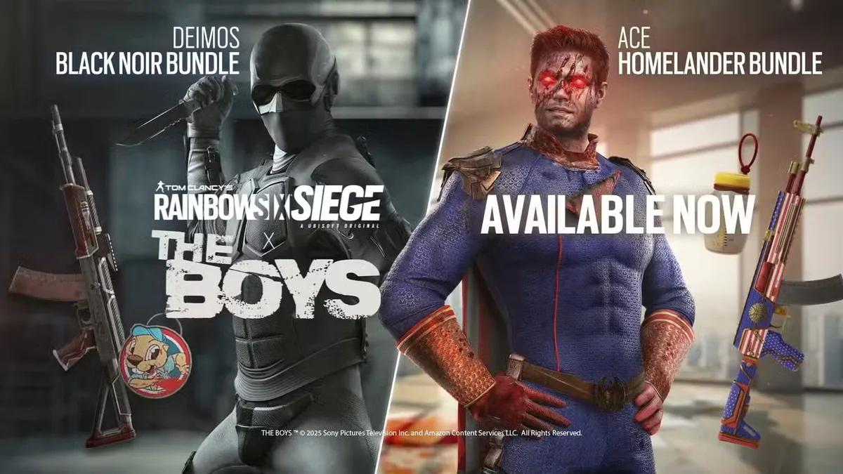 Rainbow Six Siege führt The Boys Crossover-Skins für Homelander und Black Noir ein