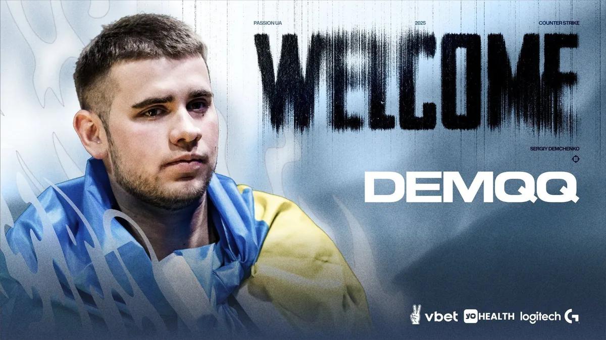 Ukrainischer Esports-Spieler DemQQ schließt sich Passion UA CS2 Roster an