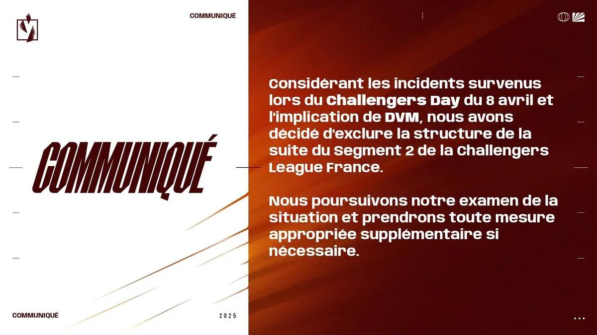Französisches Team DVM wird von VALORANT Challengers 2025 France disqualifiziert: Revolution Stage 2 nach von Fans initiierter Schlägerei