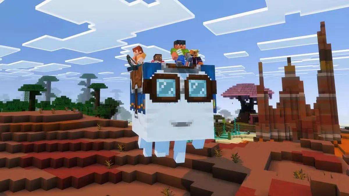 Minecraft-Spieler verwenden Happy Ghasts, um clevere Mob-Launcher zu bauen