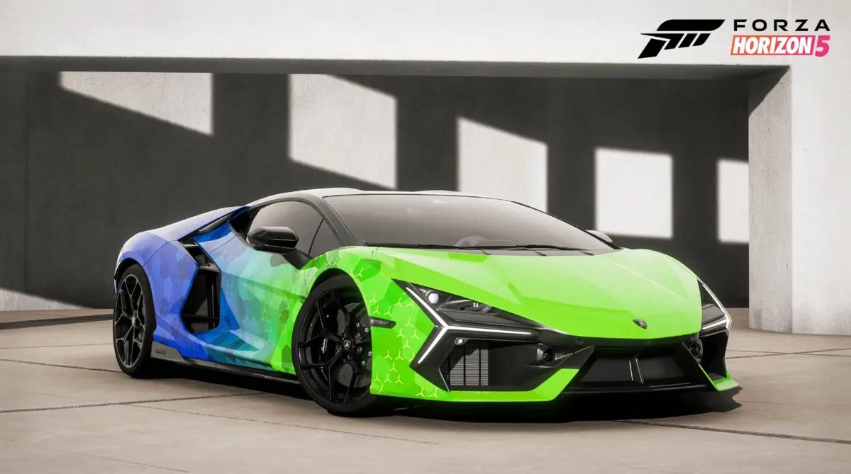 Lamborghini Revuelto erhält zur Feier des Starts von Forza Horizon 5 auf PlayStation 5 eine einzigartige Lackierung