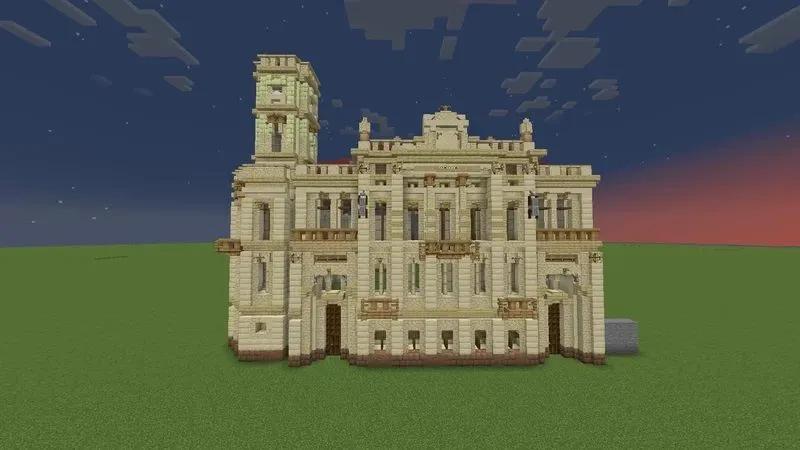 Das Kunstmuseum von Kherson wurde als Tribut an das ukrainische Erbe in Minecraft nachgebaut