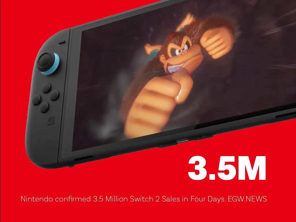Switch 2 bricht mit 3,5 Millionen Verkäufen in vier Tagen weltweit alle Rekorde