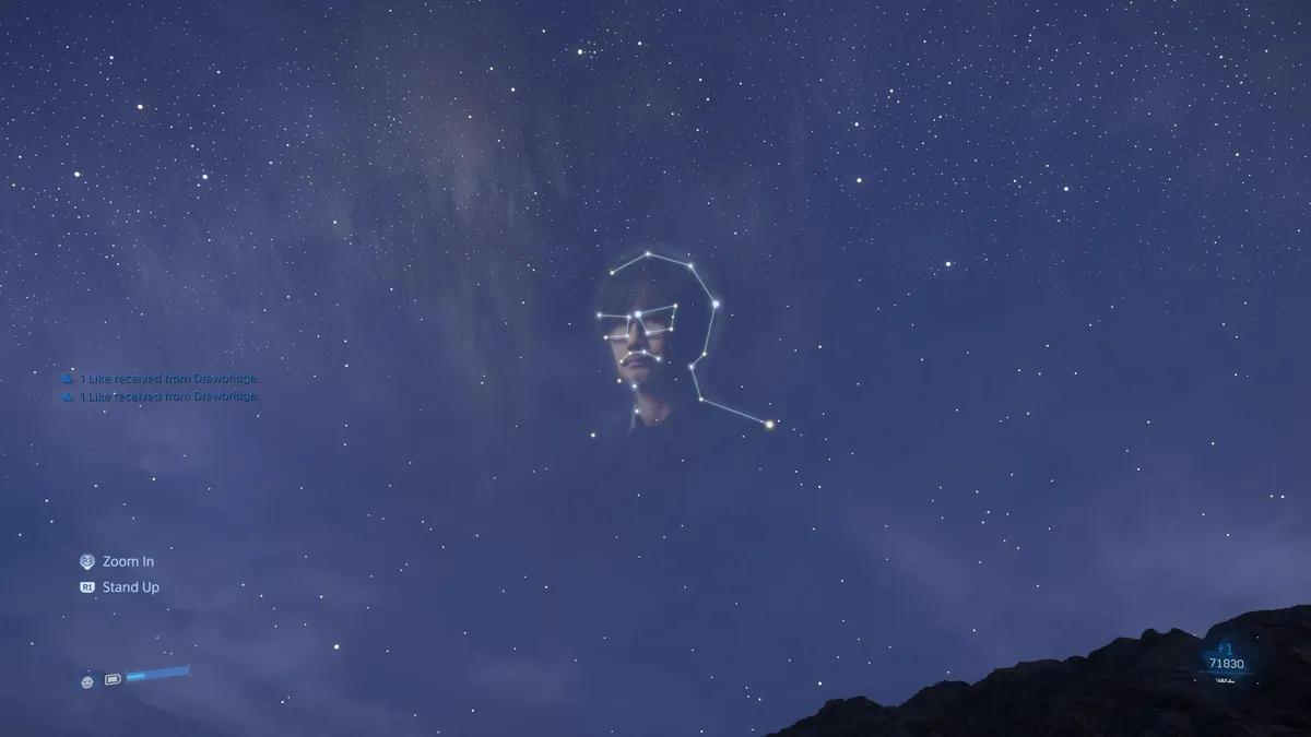Kojima unter den Sternen? Death Stranding 2-Fans entdecken versteckte Konstellation in Form des Gesichts des Schöpfers