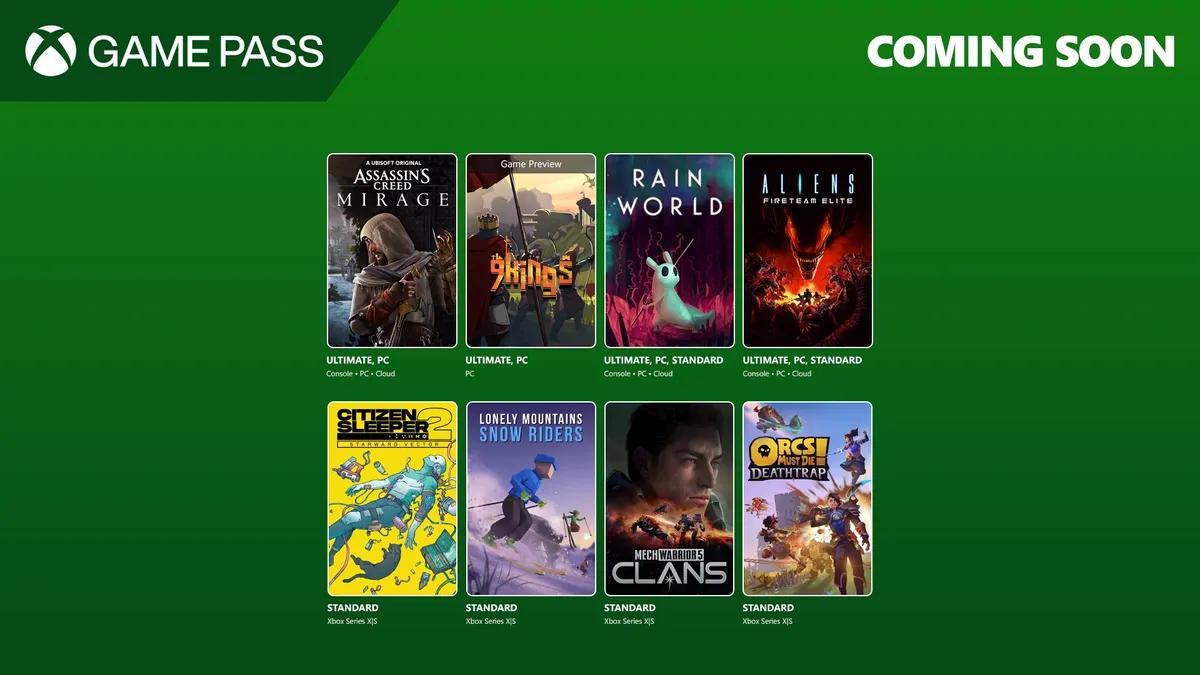 Microsoft kündigt das erste Lineup von Spielen im Xbox Game Pass für August 2025 an