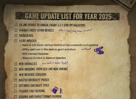 STALKER 2 Roadmap 2025 bringt Unreal Engine 5.5.4 Upgrade, PS5 Launch und wichtige Gameplay Updates