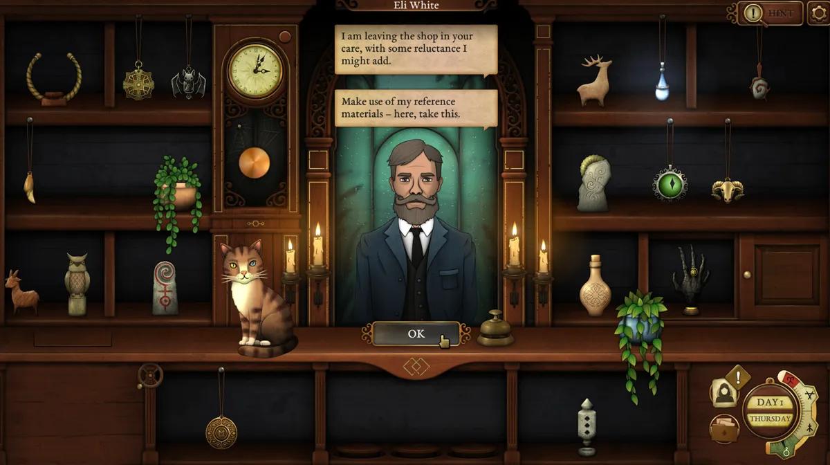 Strange Antiquities Review: Gemütliches Ladengeschäft trifft auf okkulte Mysterien