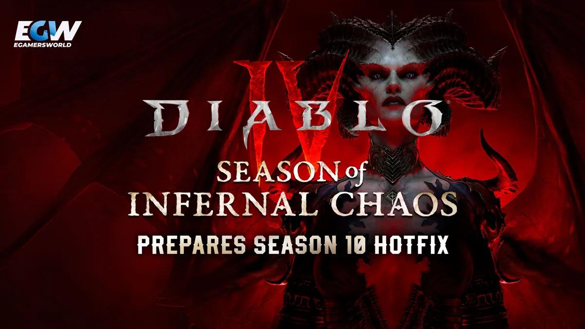 Diablo 4 bereitet Hotfix für Saison 10 mit Änderungen an Infernal Hordes vor