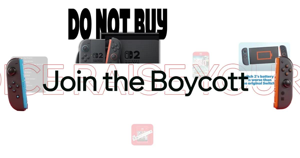 Aktivistengruppe fordert Boykott von Nintendo Switch 2 wegen Marketingbedenken
