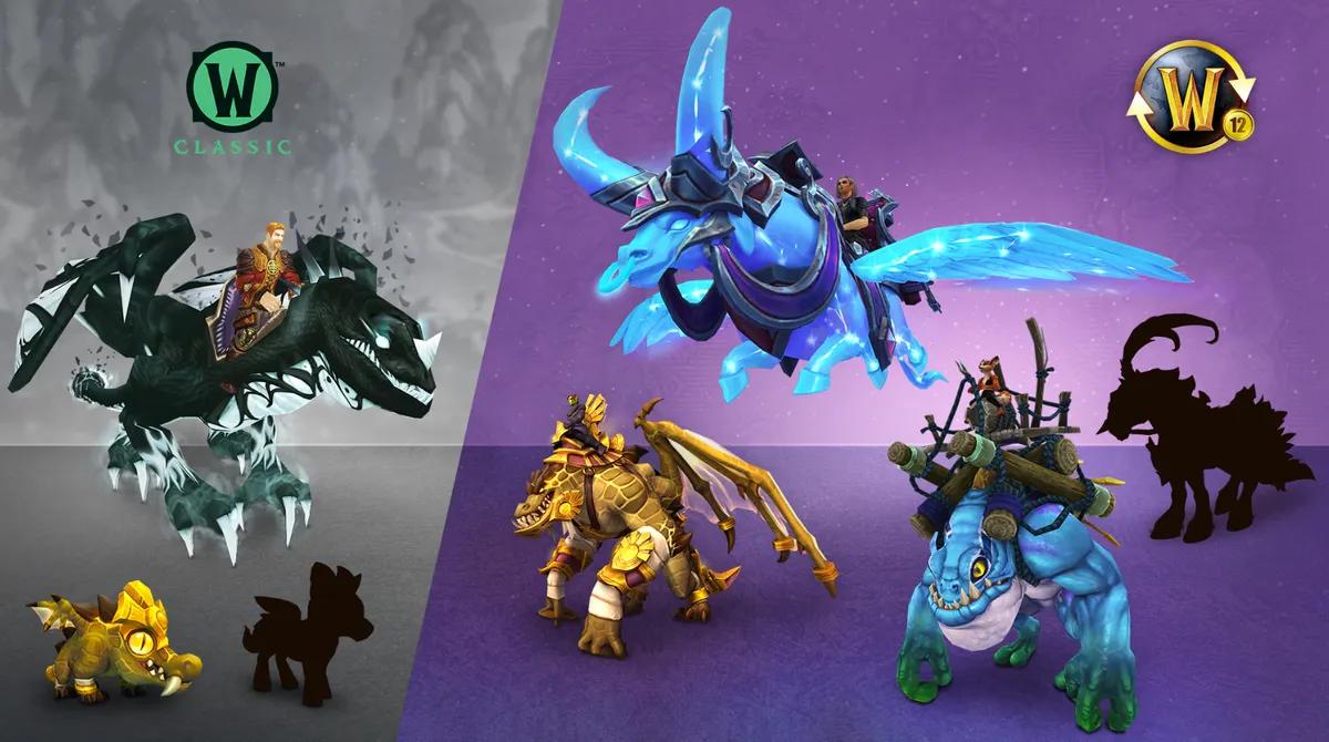 World of Warcraft enthüllt 12-monatige Abonnement-Belohnungen für das Jahr 2026 mit neuen Astral-Aurochen und Sha-Scarred Drake-Mounts