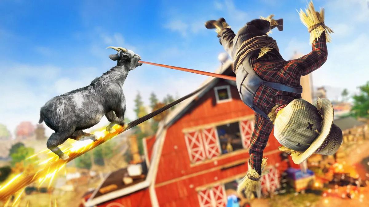 Goat Simulator 3 bringt neuen DLC auf den Markt: Baadlands: Pelzige Straße