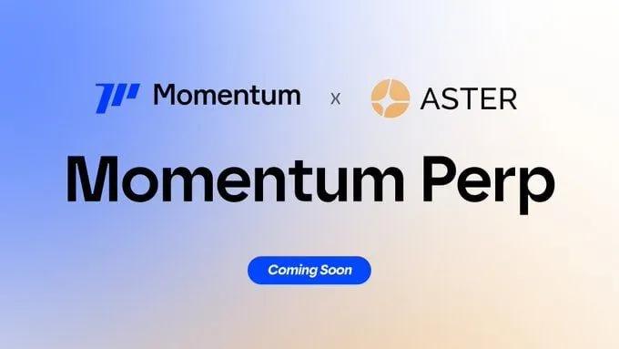 Momentum lanciert Perp-DEX auf SUI in Zusammenarbeit mit Aster