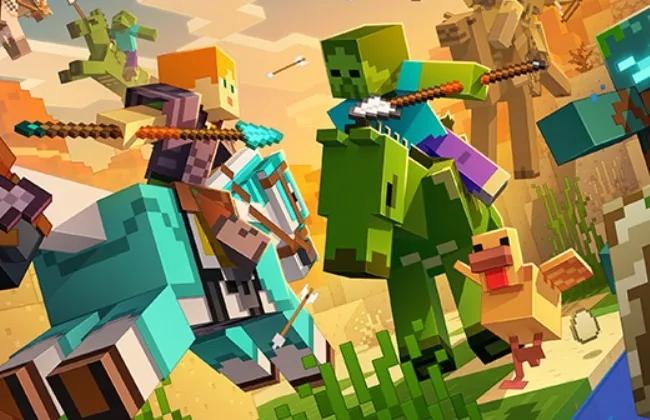 Das Minecraft Mounts Of Mayhem Update kommt mit neuen Mobs und Waffen heraus