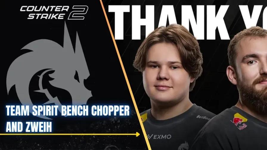 Team Spirit setzt zweih und chopper auf die Bank und befördert zont1x und magixx zurück in den Hauptkader