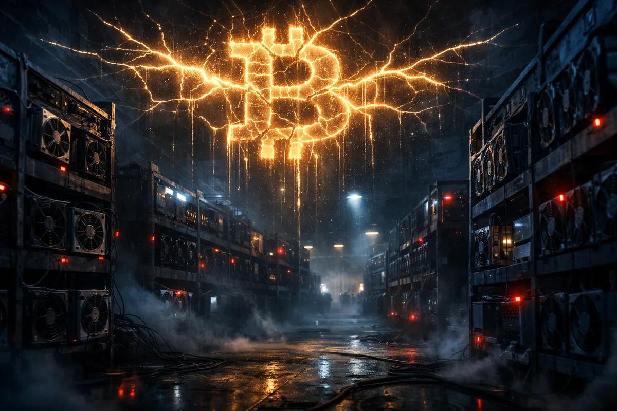 Bitcoin-Hashrate sinkt um 4%, potenziell bullisches Signal für den Preis