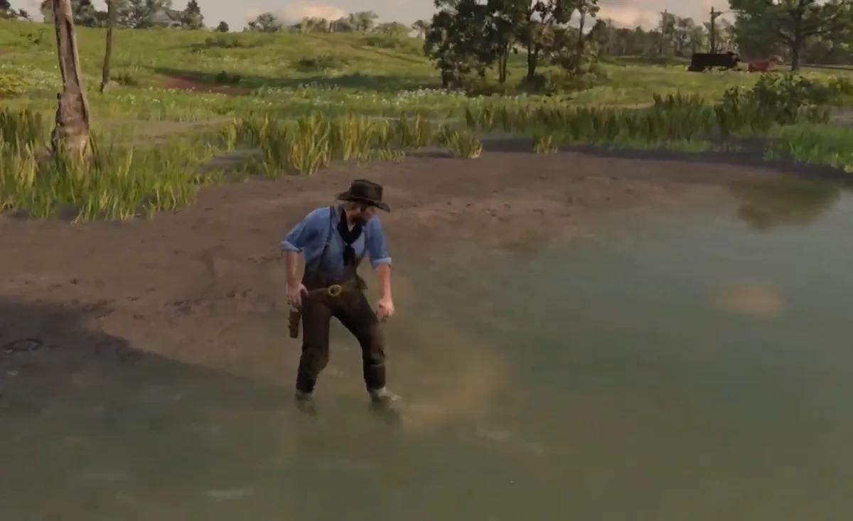 Red Dead Redemption 2 Mod fügt richtiges Waschen in Flüssen und Seen hinzu