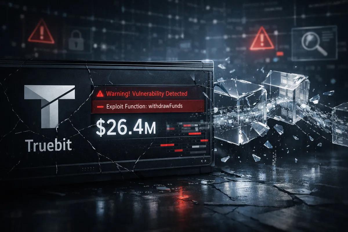 Erster großer Hack des Jahres 2026: Truebit-Protokoll verliert 26,4 Millionen Dollar durch Schwachstelle in Smart Contract