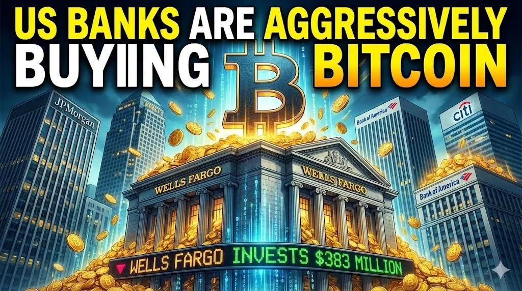 US-Banken kaufen aggressiv Bitcoin: Wells Fargo investiert 383 Millionen Dollar