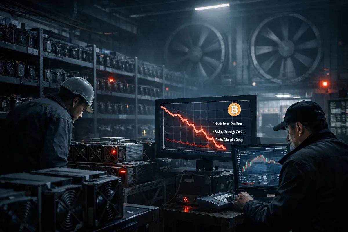 Bitcoin-Miner stehen vor Massenabschaltungen inmitten einer Rentabilitätskrise im Jahr 2026