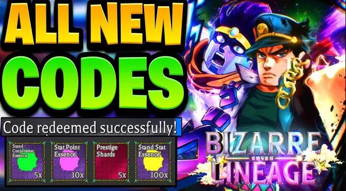 Bizarre Lineage Roblox Codes (März 2026)