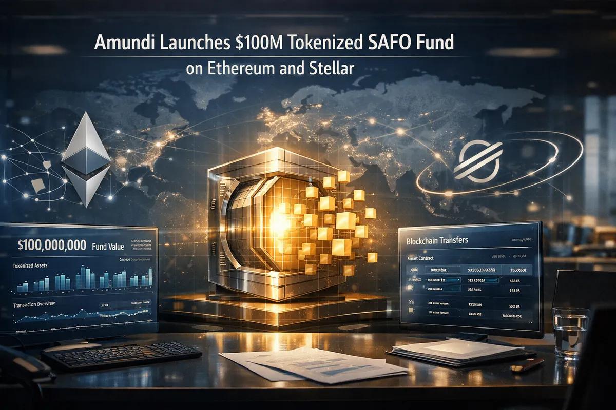 Amundi legt einen tokenisierten SAFO-Fonds im Wert von 100 Millionen US-Dollar auf Ethereum und Stellar auf