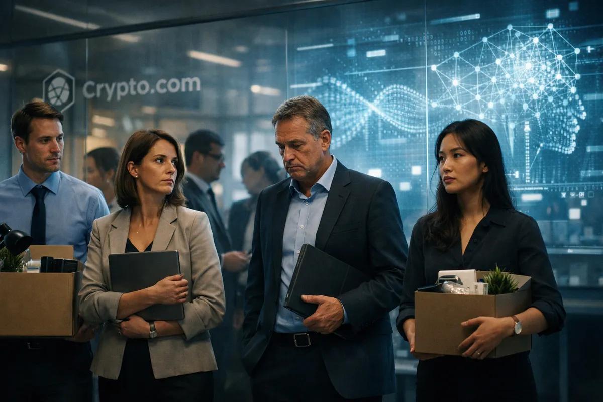 Crypto.com wird im Zuge einer umfassenden KI-Integration 12 % der Belegschaft entlassen.