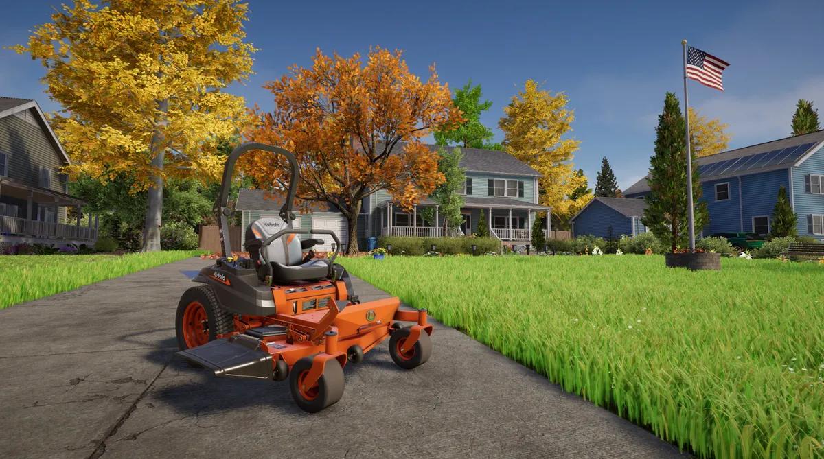 Ist es das beste Gras in Videospielen? – Skyhook Games präsentiert Lawn Mowing Simulator 2 mit verbesserter Grastechnologie und US-amerikanischem Setting.