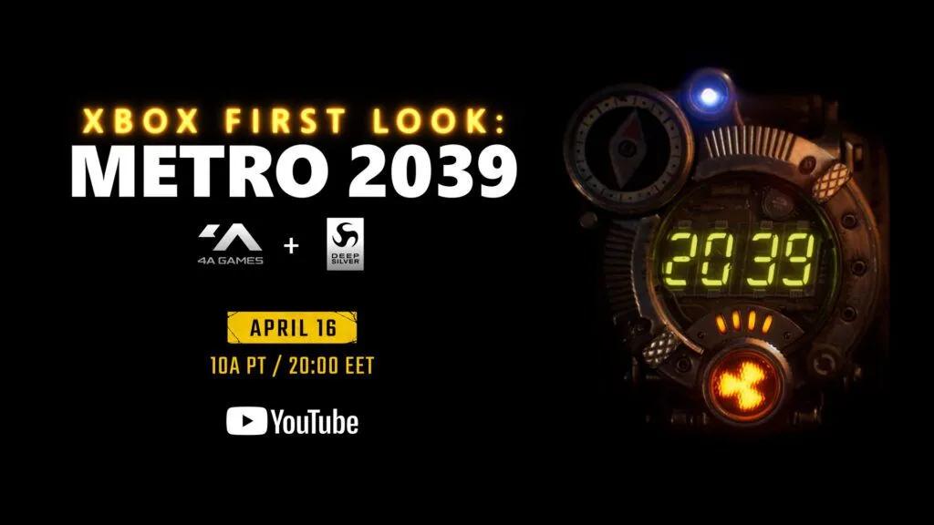 4A Games kündigt Metro 2039 an, offizielle Enthüllung am 16. April bestätigt