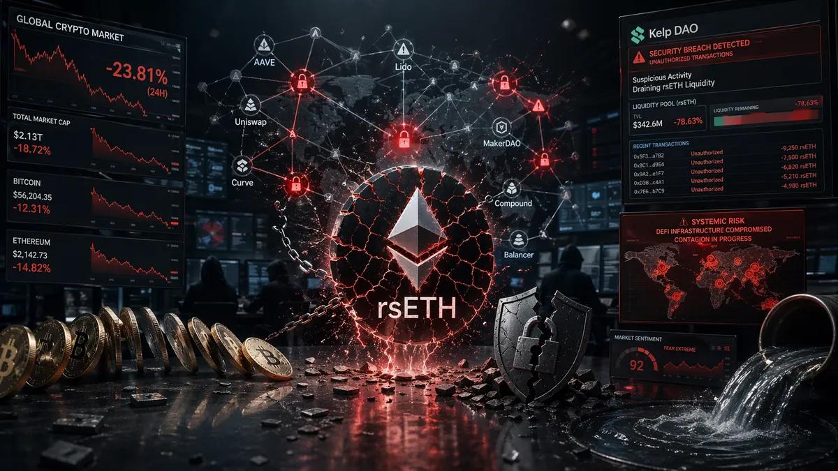 Der gesamte Kryptomarkt ist bedroht! Der rsETH-Kelp-DAO-Hack eskaliert zu einer systemischen DeFi-Krise.