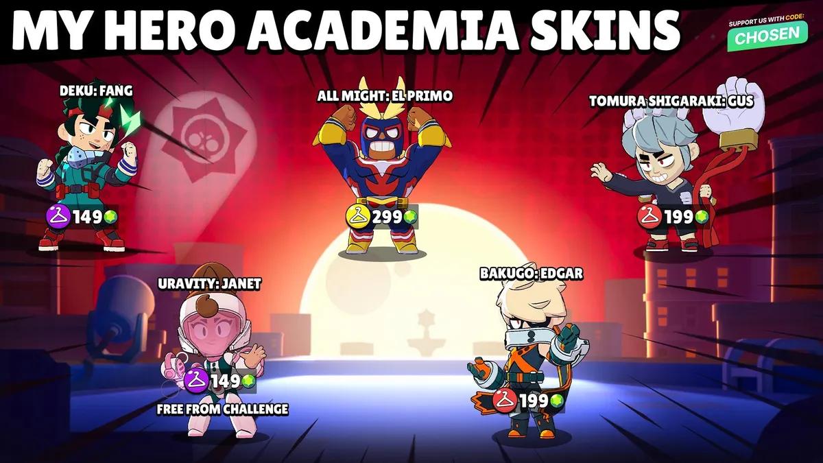 Brawl Stars x My Hero Academia – Alle Skins für die Starr Patrol-Saison enthüllt
