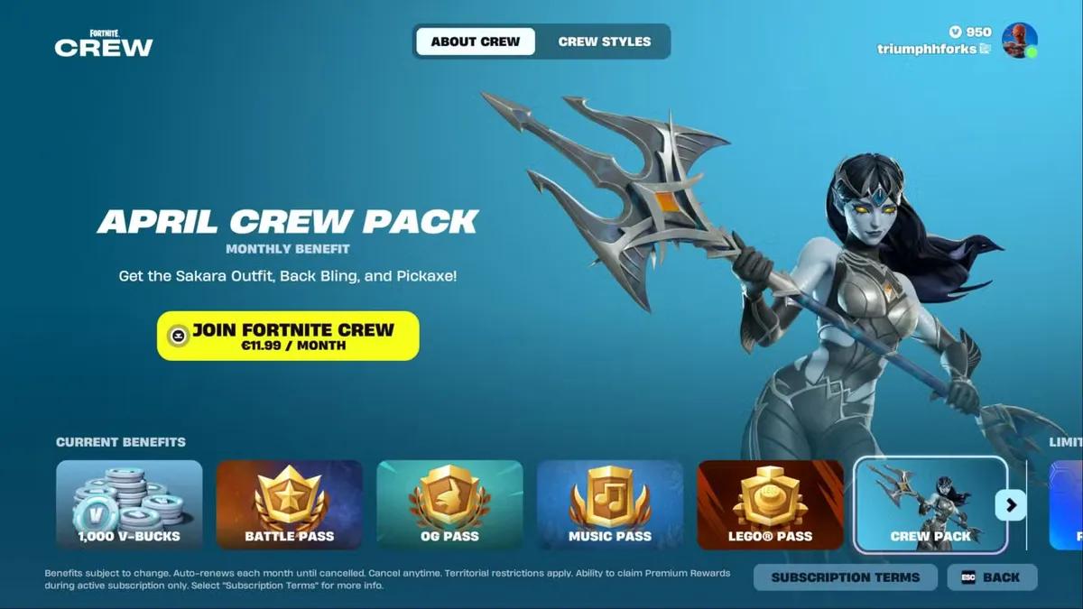Fortnite-Crew Mai 2026 – Damon-Skin enthüllt & Änderungen an den V-Bucks in Kürze