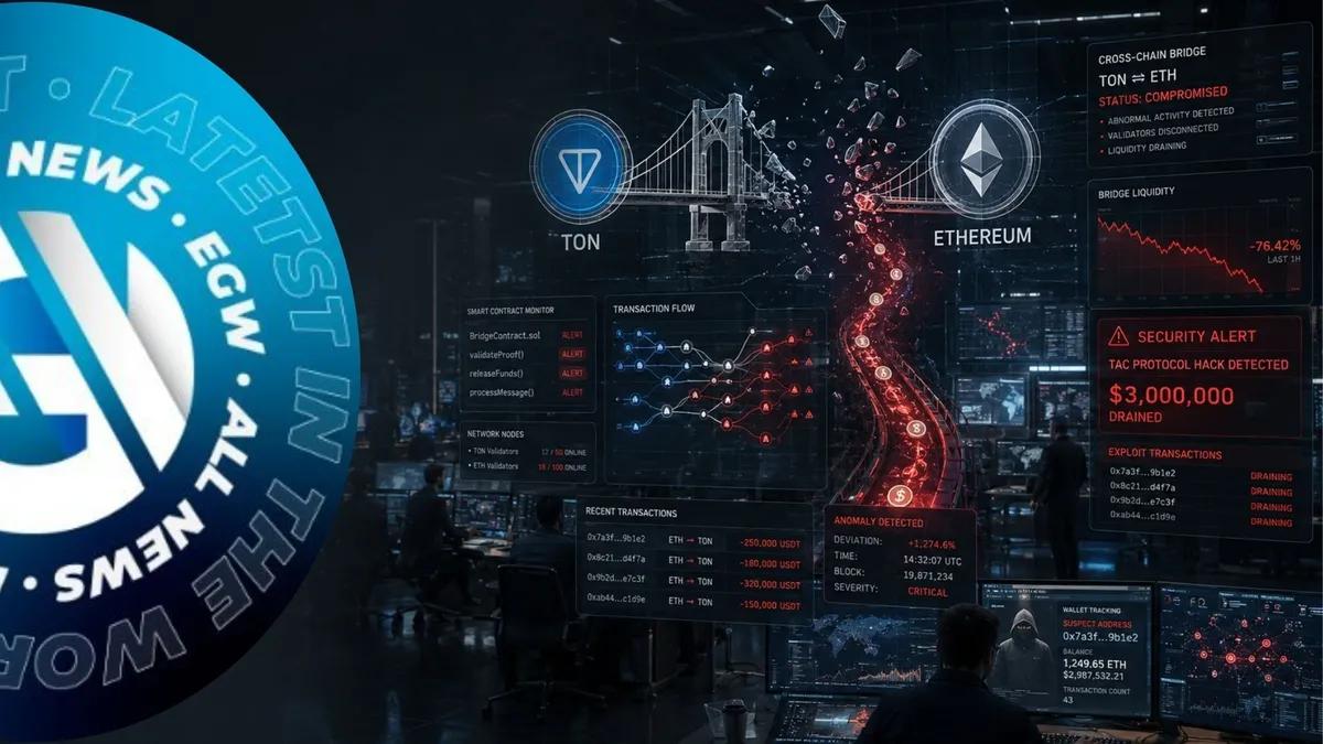 Hacker saugen über 3 Millionen Dollar von der TAC-Protokoll-Cross-Chain-Brücke zwischen TON und ETH ab