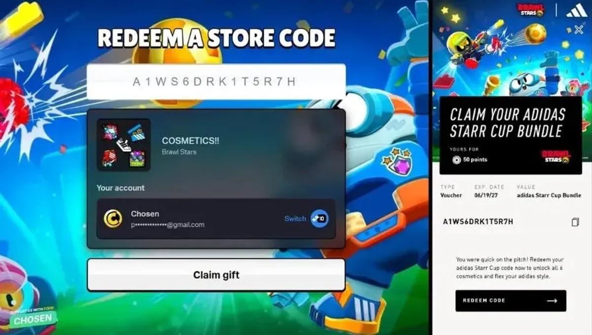 Brawl Stars verschenkt während der FIFA Fußball-Weltmeisterschaft 2026 kostenlose adidas Kosmetikartikel.